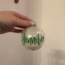 Personalised Glass Christmas Baubles Image 4