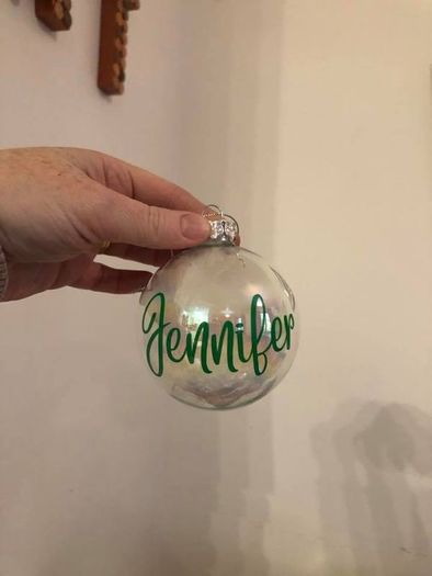 Personalised Glass Christmas Baubles