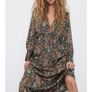 ZARA printed satin dress, bloggers favourite XS, new Image 4