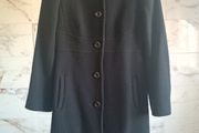 Oasis wool tweed classic black winter coat S 8 Dry cleaned