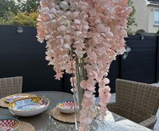 glass flower arrangement