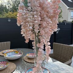 glass flower arrangement