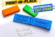 Custom text embosser