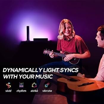 FREE EXPRESS SHIPPING  Smart LED Light Bar,RGB Lamp with Multiple Lighting Effects and Music Modes Mood Light,PC,TV Backlights,Movies,Room Decoration,Desk,Gaming Accessories Stuff