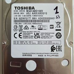 1TB Toshiba Laptop HDD - Excellent Condition