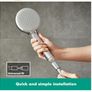 hansgrohe Croma 100 Mono hand shower, 1 spray mode, chrome Image 3