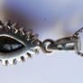 Vintage Sterling Silver Black Teardrop Pendant, Natural Onyx Necklace, Large Black Pendant, Silver Teardrop Pendant, length 18" - 4,5g Image 7