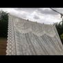 vintage ivory lace curtain panel Image 5