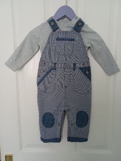 Baby Boy Dungaree Set from Next Age 6-9 months