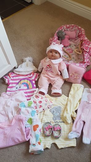 Cupcake Interactive Doll & Basket (with clothes)