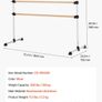 Portable Adjustable Ballet Dance Barre  Freestanding Double Wooden Bar Image 4