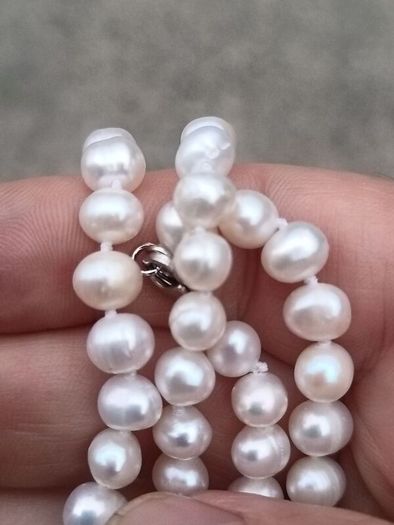 Baroque Pearl Necklace on Sterling Silver Closures