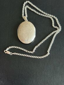 silver necklace