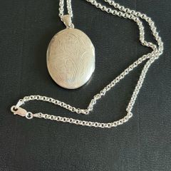 silver necklace