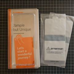 Samsung galaxy s20 plus + silicon transparent case + 2 films
