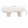 Scandinavian Cloud Coffee Table 120 x 79cm Modern White Living Room Centre Table. Image 4