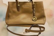 Michael Kors Tan Saffiano Leather Handbag