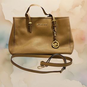 Michael Kors Tan Saffiano Leather Handbag