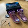 Skechers Energy Lights Shoes - Girls - Pink/Purple - UK 6 Image 2