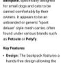 Black/Grey Dog Carrier Bag Image 6