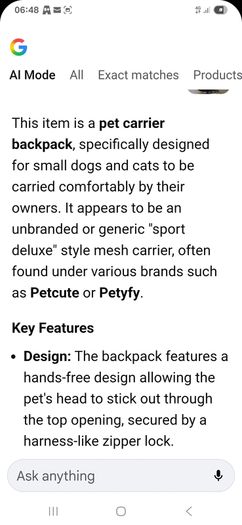 Black/Grey Dog Carrier Bag