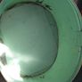 Antique Victorian Hat Box Metal Oval Brown Image 6