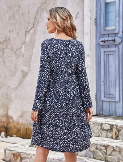 Ditsy Floral Print Smock Dress BN
