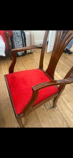 Complete dining room and living room mahogany set