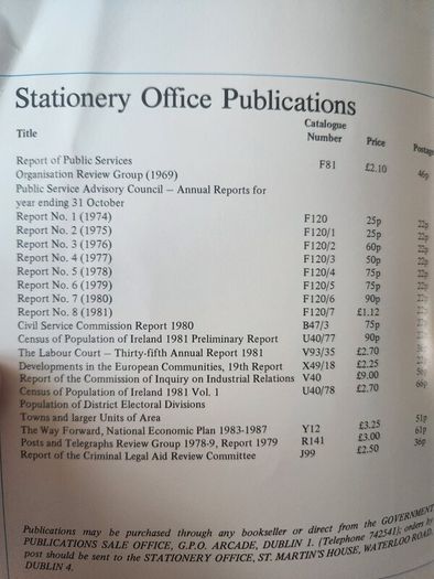 Seirbhis Phoibli. 3 X Journals Of The Department Of The Public Service.  1980-82 -85.