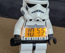 Lego Star Wars Stormtrooper Figure Light Up Alarm Clock