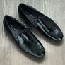 ZARA MEN Patent Finish Loafers Men's Shoes - Black Image 2