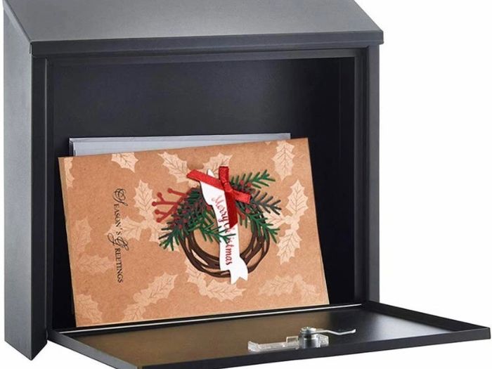 Lockable Letter Box | Post Box | Mail Box with Cover Outdoor Wall Mounted Mail Box
