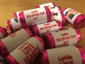 Personalised mini love heart sweets x 30