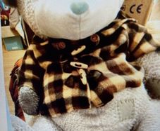 Large Dr. Bear (Grey) Large Teddy with Jacket. New .