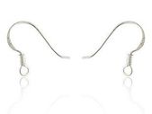 25 Pairs Of 925 Sterling Silver 15mm Earring Hooks