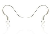 25 Pairs Of 925 Sterling Silver 15mm Earring Hooks
