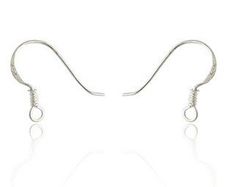 25 Pairs Of 925 Sterling Silver 15mm Earring Hooks