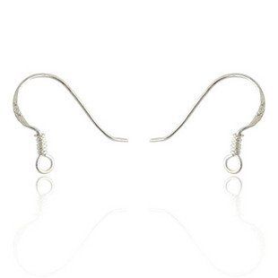 25 Pairs Of 925 Sterling Silver 15mm Earring Hooks
