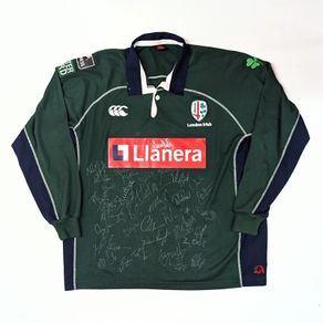 FREE POST Signed London Irish Canterbury Rugby Jersey 2006 / 07 (2XL) [Good]