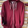 hoodie topman size medium burgundy hoodie mint condition Image 2