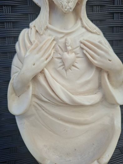 Lovely Vintage Jesus Sacred Heart Holy water Font