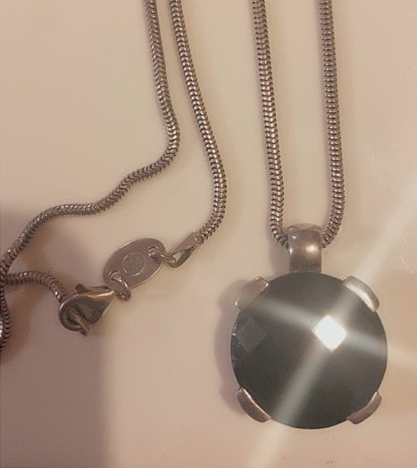 Magnolia silver necklace