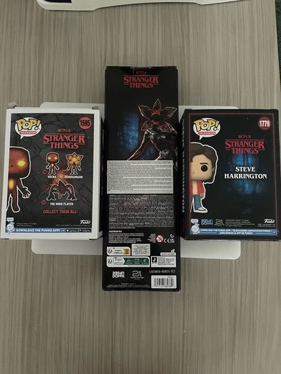 SEALED stranger things bundle x2 Funko pops and 12 inch figure