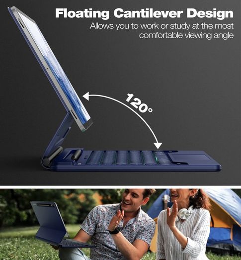 Samsung S8+ Tablet with Dexnor Magnetic Keyboard Case