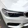 2Pcs/Set Gloss black Headlight Eyebrows Eye Lid Cover fit for BMW 5 Series G30, G31 Image 2