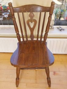 Solid oak chair