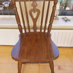 Solid oak chair
