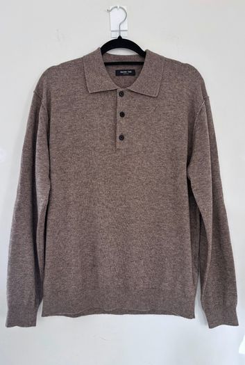 Massimo Dutti Yak wool blend polo knit