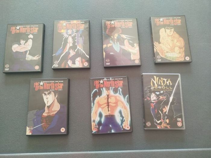 Fist of the North Star TV Series Volumes 1-6 & Ninja Scroll DVD Bundle - Classic Anime