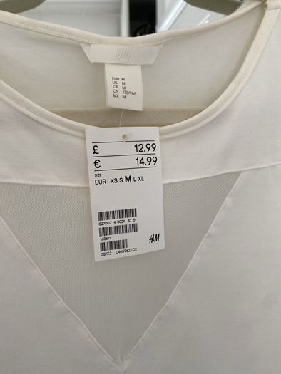 H&M top new with tags